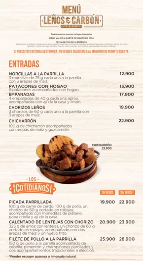 Catálogo Leños & Carbón en Tuluá | Menu-Colina | 2024-07-16T00:00:00-05:00 - 2024-12-31T23:59:00-05:00