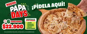 Catálogo Papa John's en Soacha | Oferta Especial Papa John's | 2024-10-16T00:00:00-05:00 - 2025-01-01T23:59:00-05:00