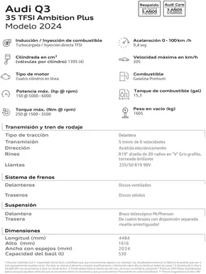 Catálogo Audi en Bello | Audi Q3 | 2024-10-28T00:00:00-05:00 - 2025-10-28T23:59:00-05:00