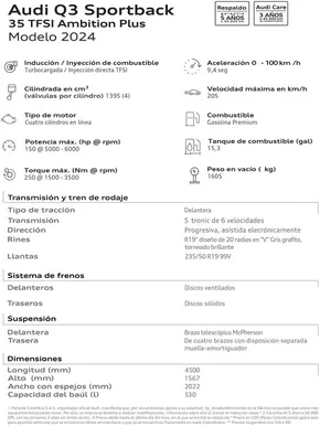 Catálogo Audi en Bello | Audi Q3 Sportback | 2024-10-28T00:00:00-05:00 - 2025-10-28T23:59:00-05:00