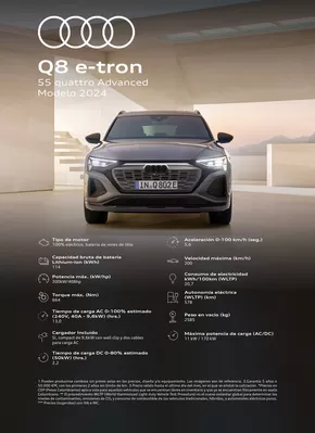 Catálogo Audi en Bello | Audi Q8 e-tron 55 advance | 2024-10-28T00:00:00-05:00 - 2025-10-28T23:59:00-05:00