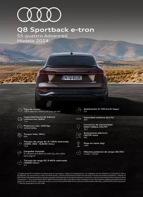 Catálogo Audi en Bello | Audi Q8 Sportback e-tron 55 prestige | 2024-10-28T00:00:00-05:00 - 2025-10-28T23:59:00-05:00