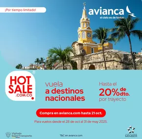 Catálogo Avianca en Bello | Hasta el 20 % | 2024-11-01T00:00:00.000Z - 2025-05-31T00:00:00.000Z