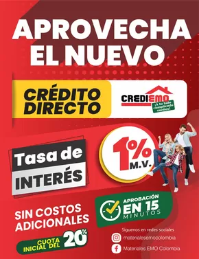 Catálogo Materiales EMO en Neiva | Aprovecha el nuovo , Inicial del 20% | 2024-11-06 - 2024-12-31