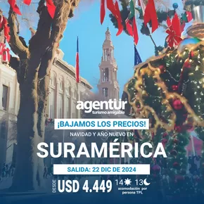 Catálogo Viajes Agentur | Navidad y ano nuevo en Suramerica  | 2024-11-07T00:00:00-05:00 - 2024-12-21T23:59:00-05:00