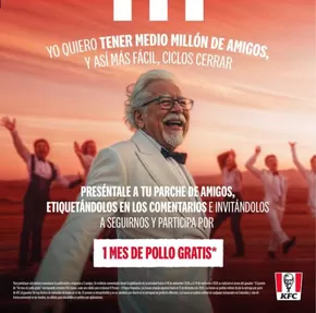 Catálogo KFC en Envigado | Gana 1 mes de pollo GRATIS ! | 2024-11-12T00:00:00-05:00 - 2025-01-01T23:59:00-05:00