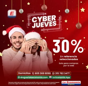 Catálogo Droguería la Economía en San Onofre | Cyber Jueves - Hasta 30% off | 2024-12-13T00:00:00-05:00 - 2025-01-01T23:59:00-05:00