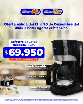 Catálogo MercaTodo en Cali | Excelente oferta para cazadores de gangas | 2024-12-14T00:00:00-05:00 - 2024-12-28T23:59:00-05:00