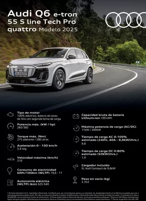 Catálogo Audi | Audi Q6 SUV e-tron. | 2024-12-18T00:00:00-05:00 - 2025-12-18T23:59:00-05:00