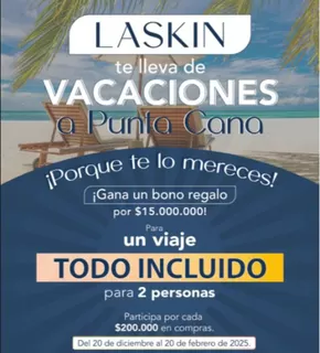 Catálogo Laskin | Laskin te lleva de vacaciones a Punta Cana  | 2024-12-20T00:00:00-05:00 - 2025-02-21T23:59:00-05:00