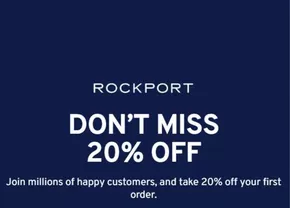 Catálogo Rockport | Hasta 20% off | 2025-01-06T00:00:00-05:00 - 2025-01-18T23:59:00-05:00