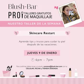 Catálogo Blush Bar | Nuestro Taller de la semana  | 2025-01-07T00:00:00-05:00 - 2025-01-10T23:59:00-05:00