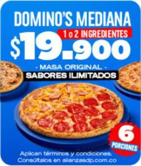 Catálogo Domino's Pizza en Girardot | Promociones Domino's | 2025-01-07T00:00:00.000Z - 2025-03-14T00:00:00.000Z