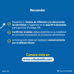 Catálogo Colsubsidio en Puente Aranda | Ofertas Colsubsidio | 2025-01-08T00:00:00-05:00 - 2025-01-15T23:59:00-05:00