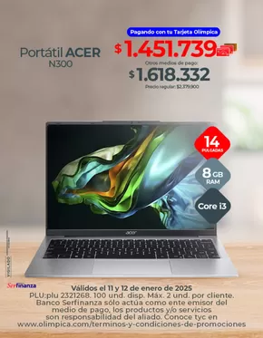 Catálogo Olímpica en La Dorada | Ofertas principales para todos los cazadores de gangas | 2025-01-11T00:02:16-05:00 - 2025-01-19T23:59:16-05:00