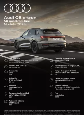 Catálogo Audi en Bello | Audi Q8 e-tron | 2025-01-14T00:00:00-05:00 - 2026-01-15T23:59:00-05:00