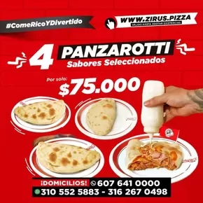 Catálogo Zirus Pizza | Promociones  | 2025-01-14T00:00:00-05:00 - 2025-02-01T23:59:00-05:00