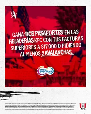 Catálogo KFC en Soacha | Gana dos pasaportes en las heladerias KFC  | 2025-02-06T00:00:00.000Z - 2025-03-15T00:00:00.000Z