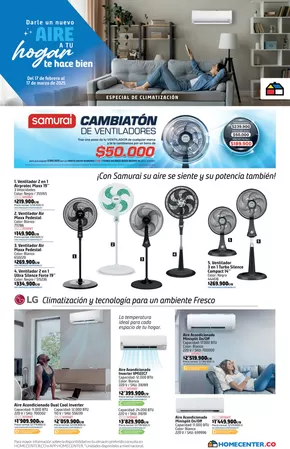 Catálogo Homecenter en Cali | Catalogo Climatizacion 2025  | 2025-02-28T00:00:00.000Z - 2025-03-17T00:00:00.000Z