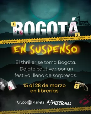 Catálogo Librería Nacional | Bogota en suspenso | 2025-03-15T00:00:00.000Z - 2025-03-18T00:00:00.000Z