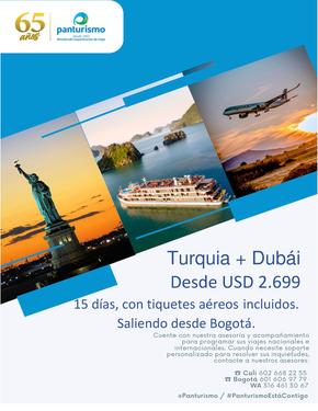 Catálogo Panturismo en Cali | Turquia + Dubái Desde USD 2.699 | 2023-12-20T00:00:00-05:00 - 2024-12-31T23:59:00-05:00