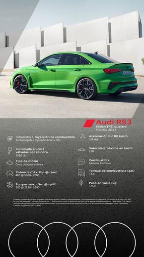 Catálogo Audi en Bello | Audi RS3 Sedán TFSI quattro | 2024-01-26T00:00:00-05:00 - 2025-01-26T23:59:00-05:00