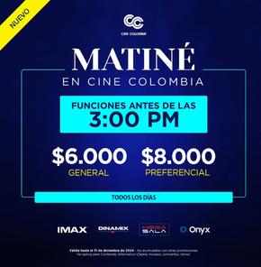 Catálogo Cine Colombia en Rionegro Antioquia | Precios increíbles | 2024-03-18T00:00:00-05:00 - 2024-12-31T23:59:00-05:00