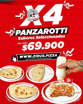 Catálogo Zirus Pizza en Barrancabermeja | Panzarotti Sabores Seleccionados | 2024-04-25T00:00:00-05:00 - 2024-12-31T23:59:00-05:00