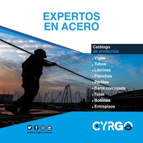 Catálogo Cyrgo en Ipiales | Expertos en acero | 2024-05-09T00:00:00-05:00 - 2024-12-31T23:59:00-05:00