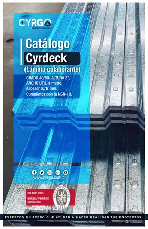 Catálogo Cyrgo en Ipiales | Steel Deck | 2024-05-09T00:00:00-05:00 - 2024-12-31T23:59:00-05:00